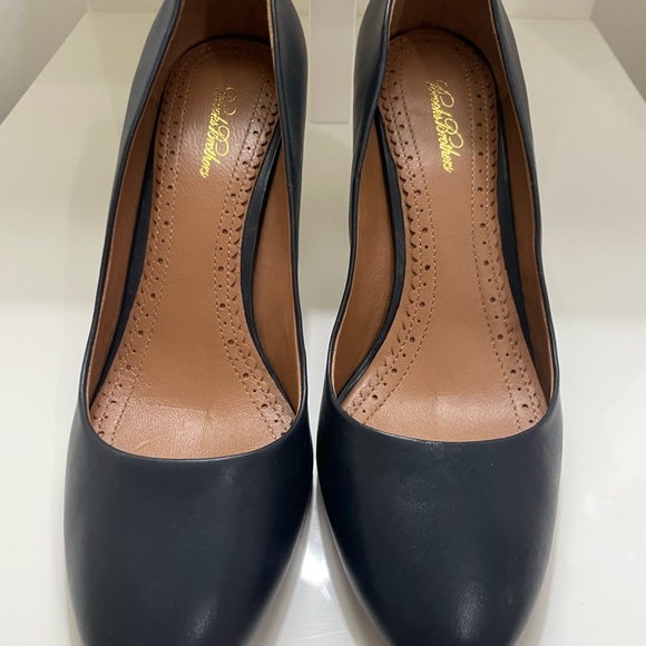 Brooks Brothers NAVY Leather Sole BRAND NEW - Picture 3 of 8